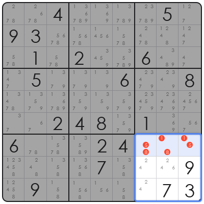 sudoku swordfish pattern