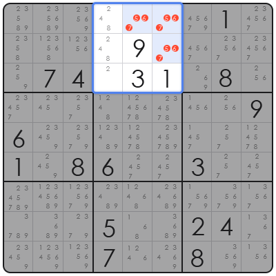 number combinations for killer sudoku